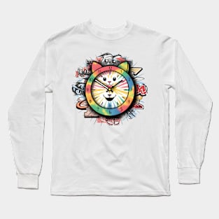 Tie Dye Cat Long Sleeve T-Shirt